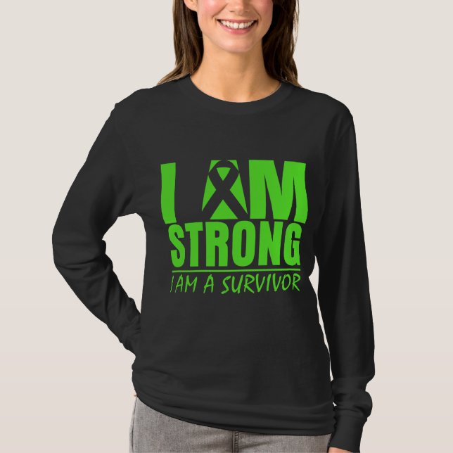 I am Strong - I am a Survivor - Lyme Disease T-Shirt (Front)