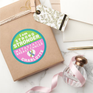 I am Stronger Metastatic Breast Cancer Sticker