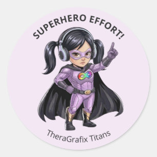 I Am Super Focused Superhero Paediatrics Sticker