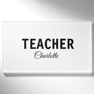 I am teacher school Collegeadd your name text simp Tag