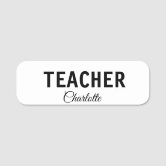 I am teacher school Collegeadd your name text simp Tag