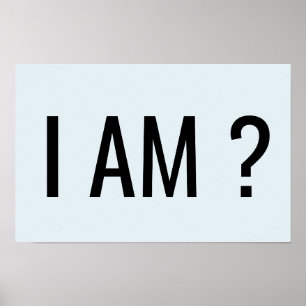 I AM Text Poster