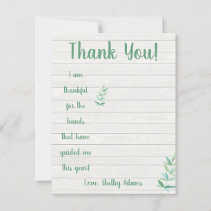 I am thankful for the hands that have guided me invitation