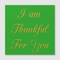 I am Thankful For You