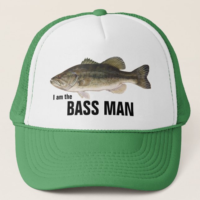 I am the BASS MAN Trucker Hat (Front)