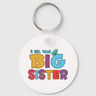I am the Big Sister Butterfly Key Ring