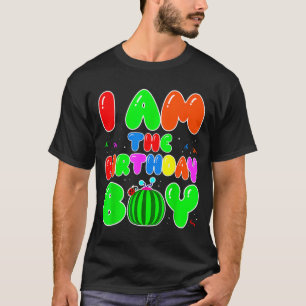 I Am The Birthday Boy Funny Watermelon Birthday Fa T-Shirt