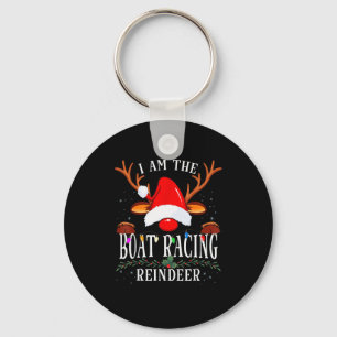 I Am The Boat Racing Reindeer Christmas Family  Key Ring