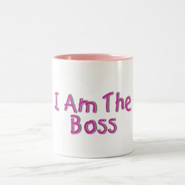 I Am The Boss 2 Two-Tone Coffee Mug (Center)