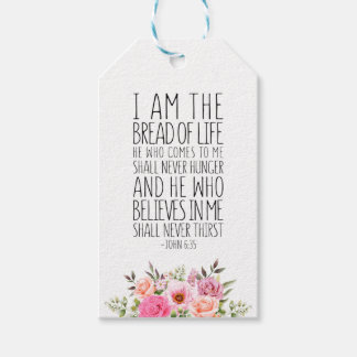 I Am The Bread Of Life, John 6:35 Gift Tags