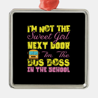 I Am The Bus Boss In The School Metal Tree Decoration