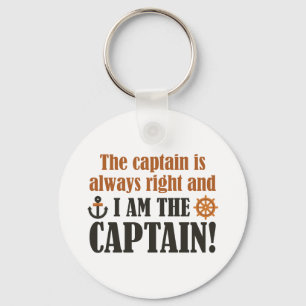 I Am The Captain Key Ring