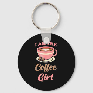 I Am The Coffee Girl Coffee Lover Women Girls  Key Ring