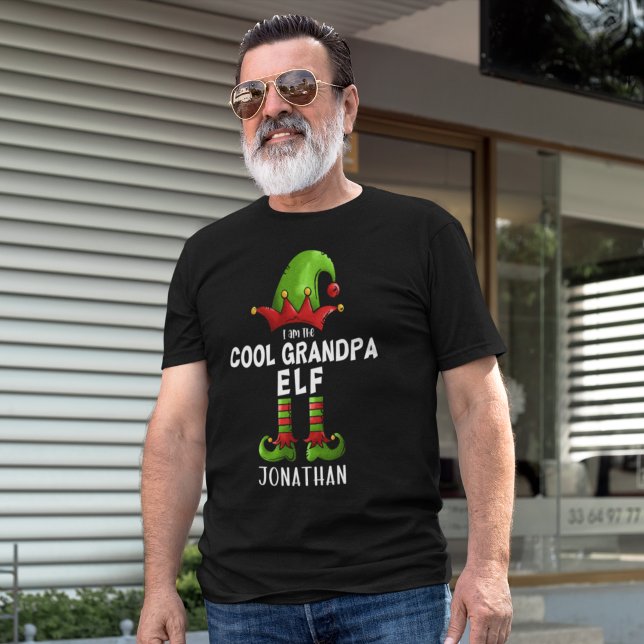 I am The Cool Grandpa Elf Funny Elf T-Shirt (Creator Uploaded)
