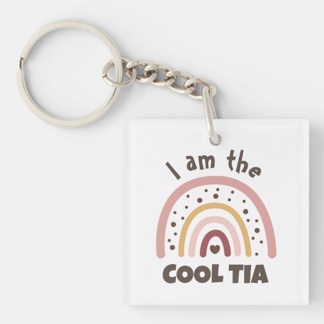 I AM THE COOL TIA KEYCHAIN (Front)