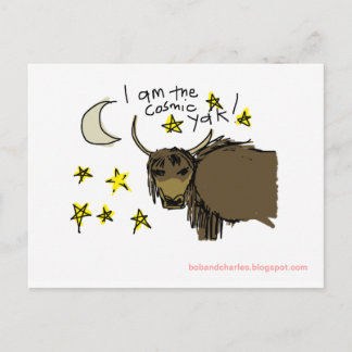 I am the Cosmic Yak Postcard