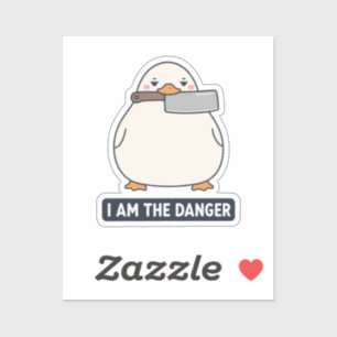 I AM THE DANGER Duck Cleaver Knife Meme