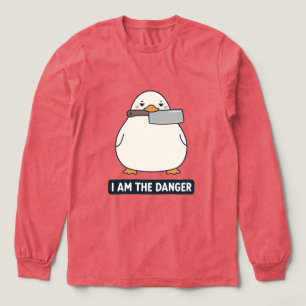 I AM THE DANGER Duck Cleaver Knife Meme Tri-Blend Shirt