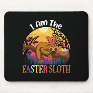 I Am The Easter Sloth Easter Apparel Mouse Pad