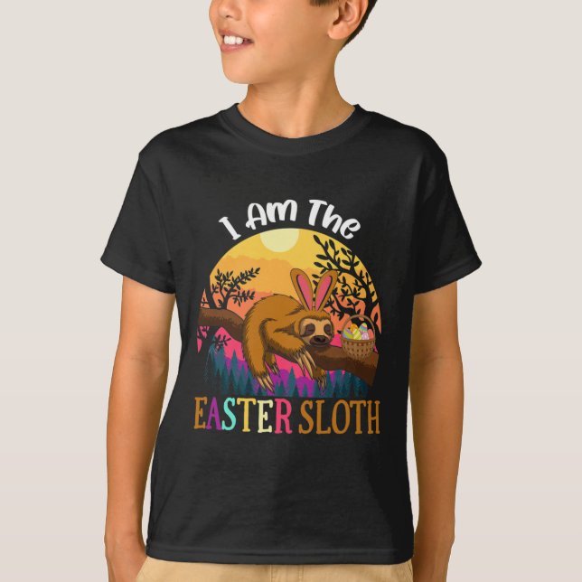 I Am The Easter Sloth Easter Apparel  T-Shirt (Front)