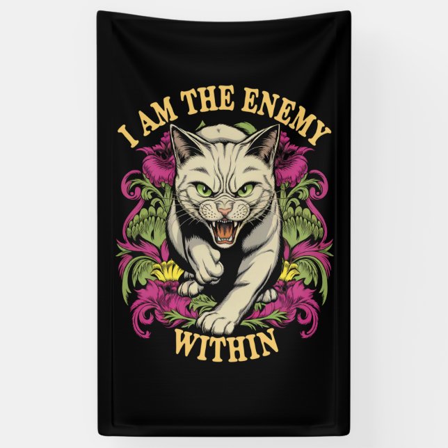 I Am The Enemy Within Harris Walz 2024 Banner (Vertical)