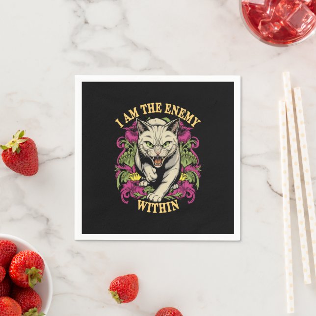 I Am The Enemy Within Harris Walz 2024 Napkin (Insitu)