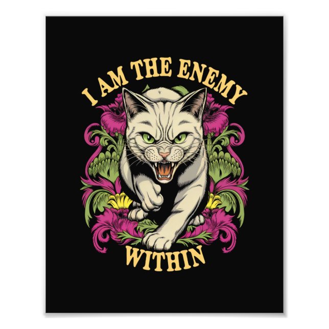 I Am The Enemy Within Harris Walz 2024 Photo Print (Front)