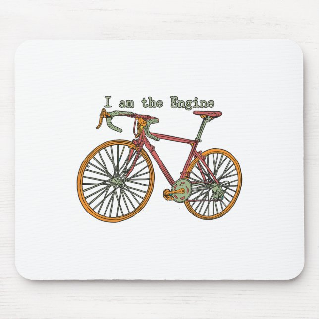 I Am The Engine Bike Mountain Biking  Mouse Pad (Front)