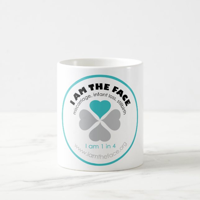 I AM THE FACE Blue Coffee Mug (Center)