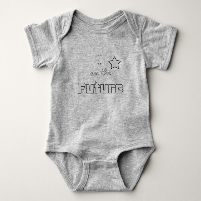 I am the Future trendy baby Bodysuit (Front)