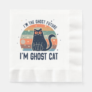 I AM THE GHOST FUTURE, GHOST CAT NAPKIN
