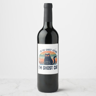 I AM THE GHOST FUTURE, GHOST CAT  WINE LABEL
