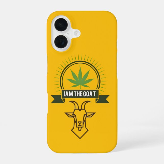 I am the goat iPhone case (Back)