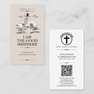 I Am The Good Shepherd | Christian Faith Business Card