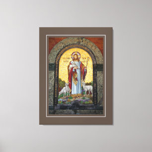"I AM THE GOOD SHEPHERD" John 10:11 Mosaic Art Canvas Print