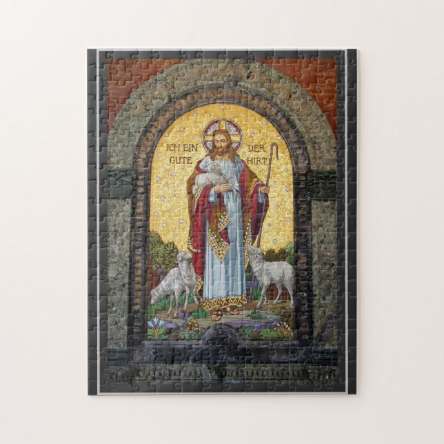 "I AM THE GOOD SHEPHERD" John 10:11 Mosaic Art Jigsaw Puzzle (Vertical)