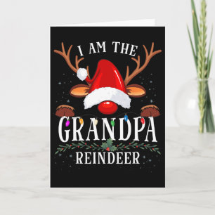 I Am The Grandpa Reindeer Christmas Family  Card
