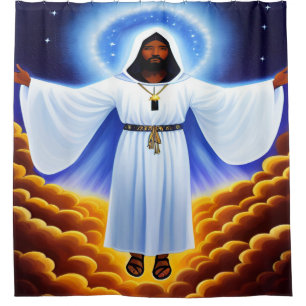 I Am The Light Christian Shower Curtain