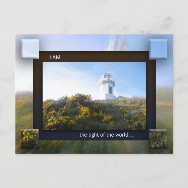 I AM the Light of the World Postcard (Front)