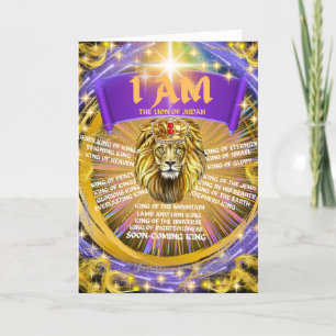 I AM The Lion Of Judah Greeting Card
