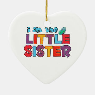 I am the Little Sister Butterfly Ceramic Tree Decoration