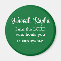I am the Lord Who Heals You Bible Verse Green