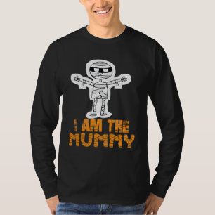 I Am The Mummy Halloween Candy Corn Full Moon Spoo T-Shirt