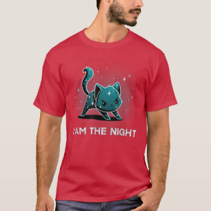 I am The Night Cool Kitten Funny Nocturnal Prowler T-Shirt