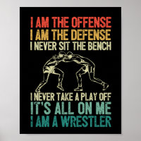 I am the offensive wrestler funny wrestling match