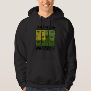 I Am The One Who Codes Programming Programmer Nerd Hoodie