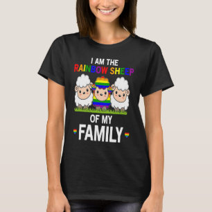 I Am The Rainbow Sheep Of My Family Pride LGBT Fl T-Shirt