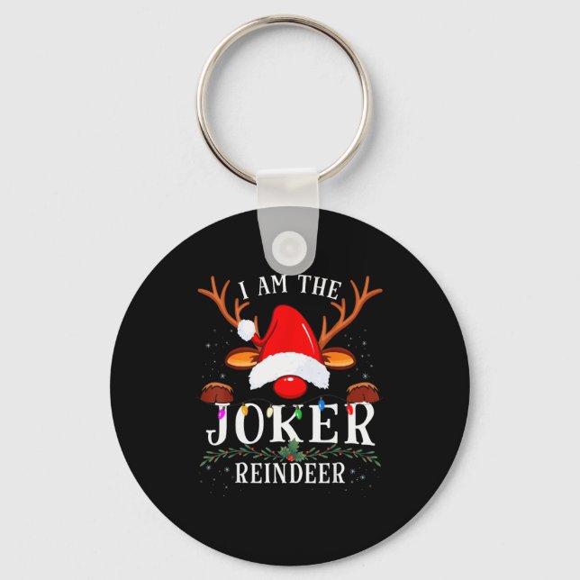 I Am The Reindeer Christmas Family  Key Ring (Front)