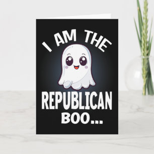 I Am The Republican Boo Halloween Matching Costume Card