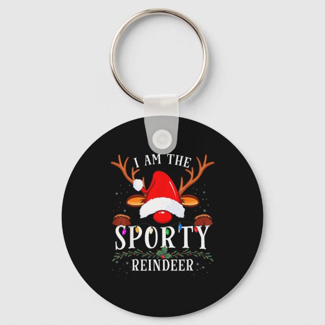 I Am The Srty Reindeer Christmas Family  Key Ring (Front)